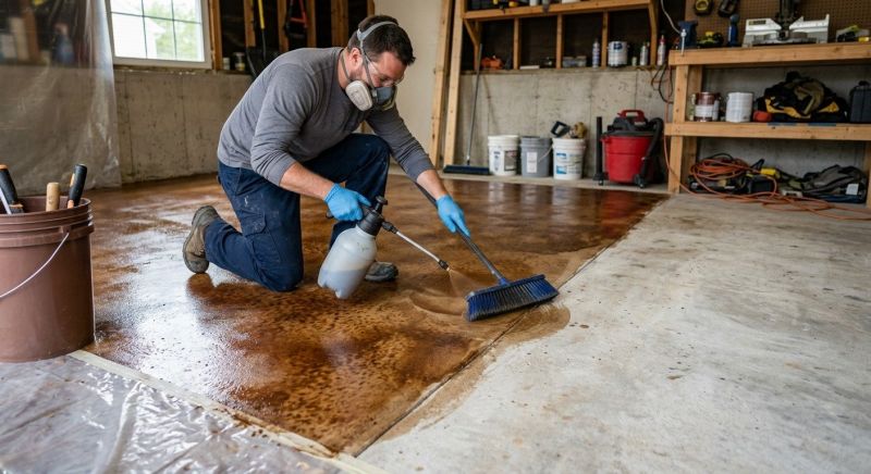 Interior Concrete Staining in Corpus Christi, TX