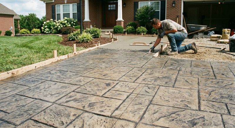 Stamped Concrete Service in Fort Worth, TX