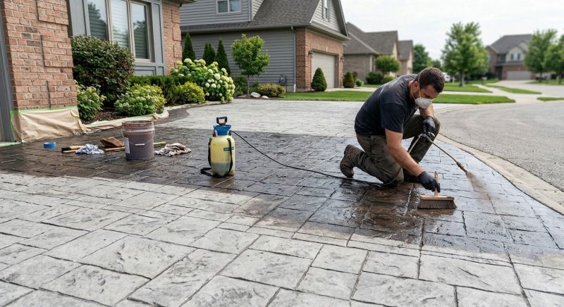 Cement Staining in Frisco, TX