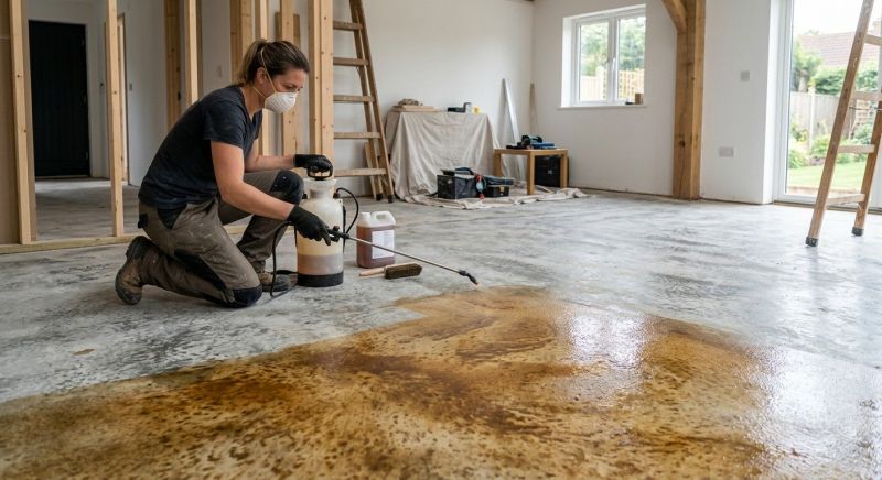 Cement Staining in Frisco, TX