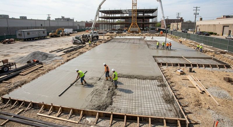 Commercial Slab Construction in Manassas, VA