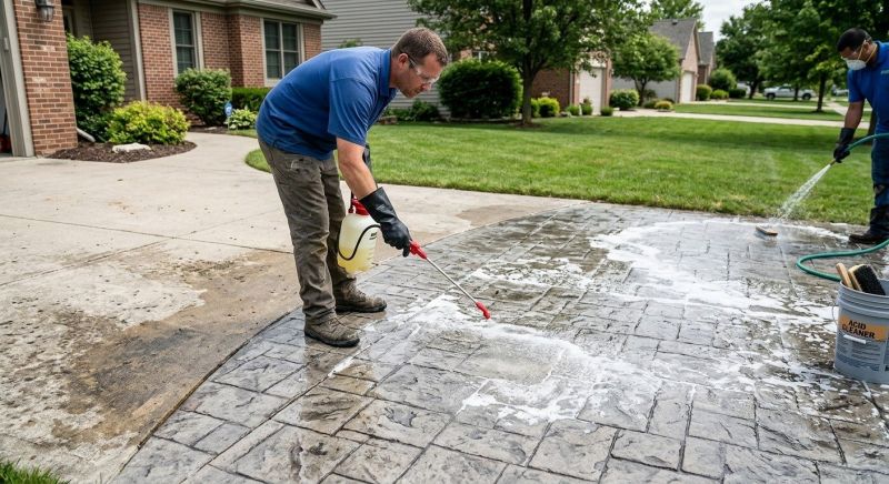 Concrete Driveway Refinishing in Fort Worth, TX