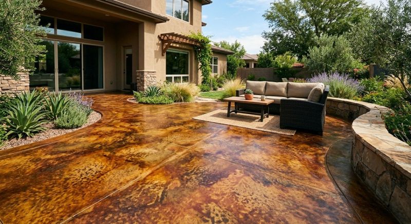 Concrete Floor Staining in Frisco, TX