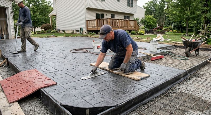 Concrete Patio Finishing in Frisco, TX