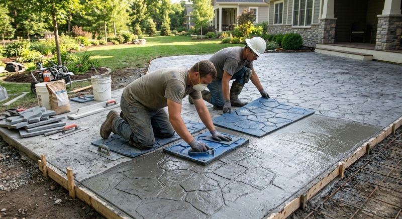 Concrete Patio Finishing in Frisco, TX