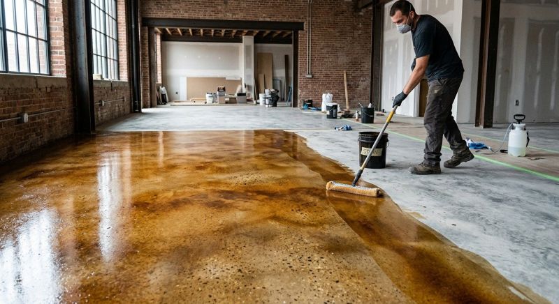 Concrete Staining Service in Frisco, TX