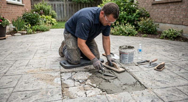 Decorative Concrete Repair in Jackson, MI