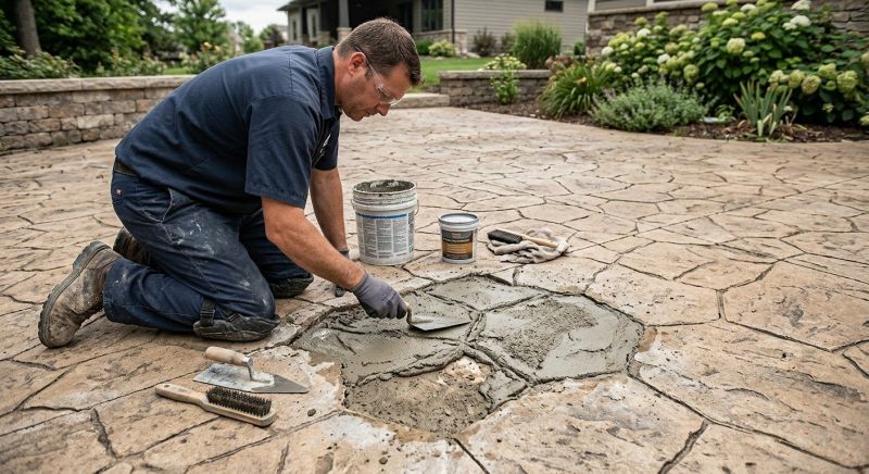Decorative Concrete Repair in Gilbert, AZ