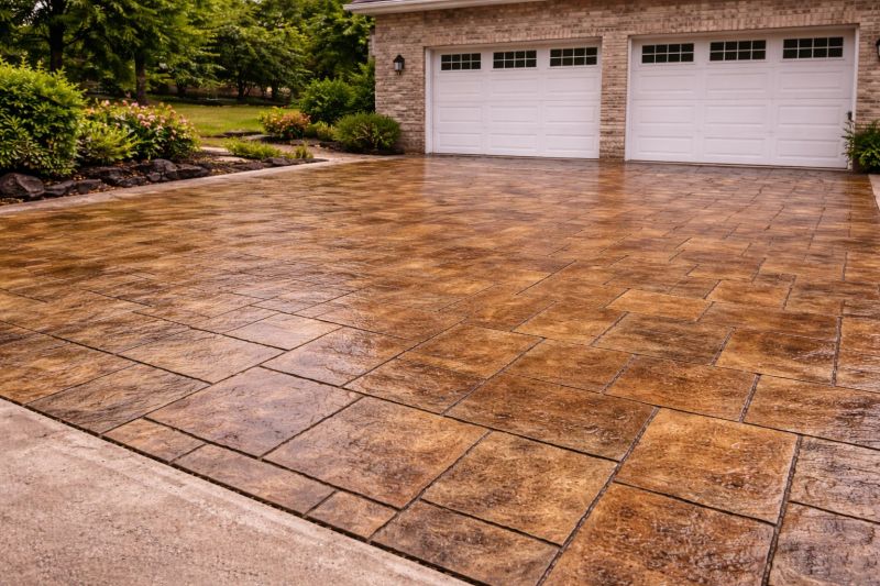 Driveway Concrete Staining in Corpus Christi, TX