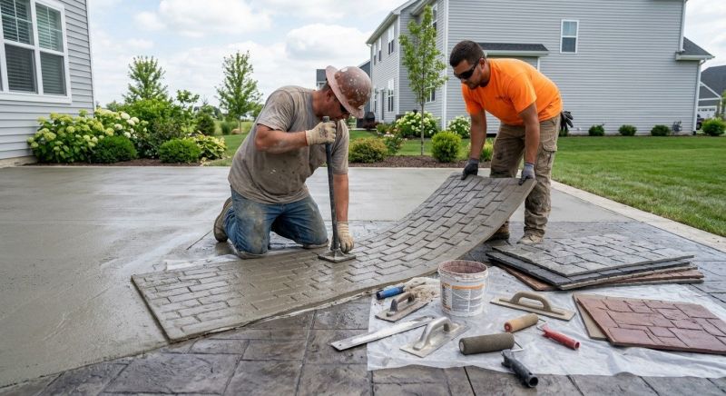 Patio Overlay Installation in Fort Worth, TX