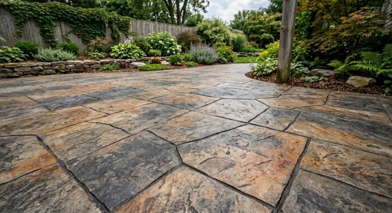 Patio Overlay Installation in Corpus Christi, TX