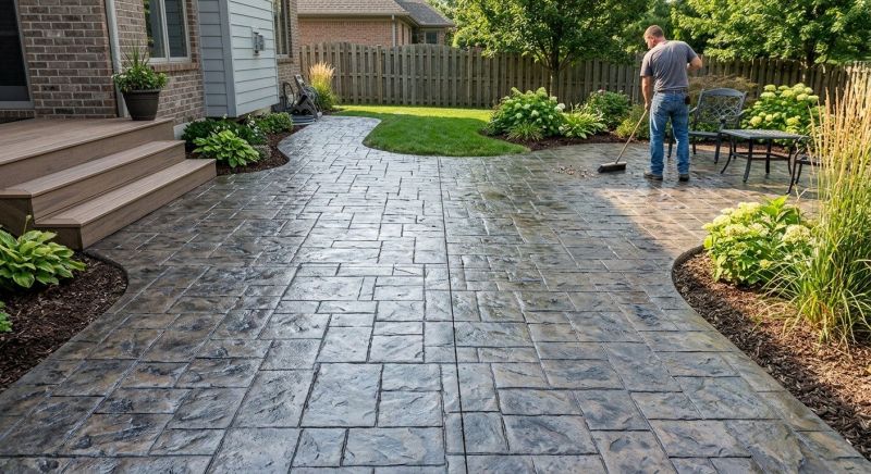 Stamped Concrete Replacement in Fort Worth, TX