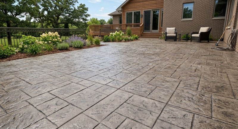 Stamped Concrete Replacement in Fort Worth, TX