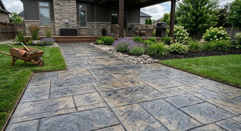 Stamped Concrete Replacement in Frisco, TX